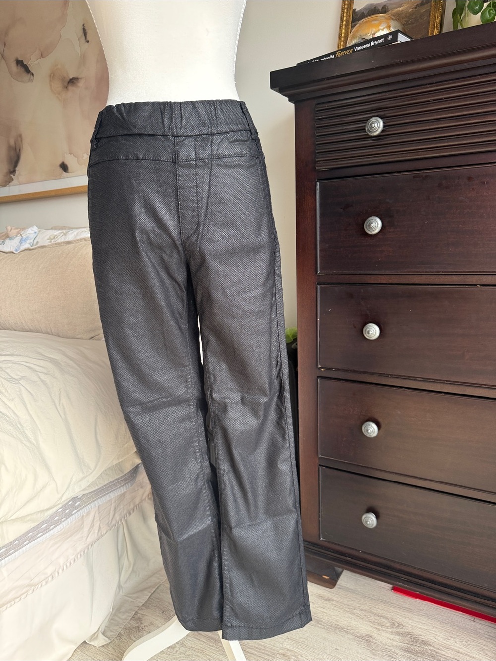 Black BEVVY FLOG Straight-Leg Pants